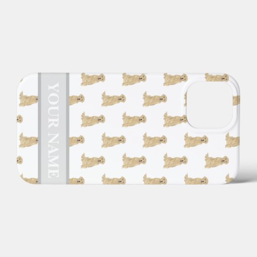 Aangepaste gele labrador Dog Case-Mate iPhone Case (Achterkant (horizontaal))