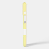 Aangepaste Gele Pastel iPhone Case met Monogram (Achterkant / Links)