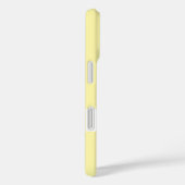 Aangepaste Gele Pastel iPhone Case met Monogram (Achterkant / Rechts)