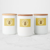Aangepaste Gelukkige Aardappel Voedselcontainer Etiket (Flessen)