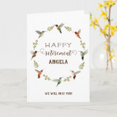 Aangepaste gelukkige pensionering kaart (Gele Bloem)