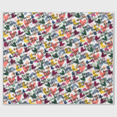 Aangepaste, gelukkige Valentijns ik hou van je har Cadeaupapier (Vlak)