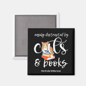 Aangepaste GEMAKKELIJK AFGELEID DOOR KATTEN EN BOE Magneet (Voorkant / Achterkant)