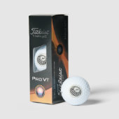 Aangepaste Geometrische monogram Sportgolf Balls Golfballen (Verpakking)