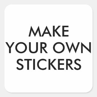 Aangepaste gepersonaliseerde 1,5" vierkante Sticke Vierkante Sticker