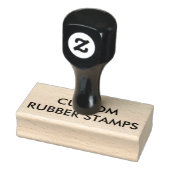 Aangepaste gepersonaliseerde 1,5" x 3" houten rubb rubberstempel (Stempel)