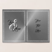 Aangepaste Gepersonaliseerde 25e Zilveren Jubilea Folie Kaarten (Binnen)