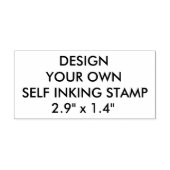 Aangepaste gepersonaliseerde 2,9" x 1,4" Zelfinkt  Zelfinktende Stempel (Design)