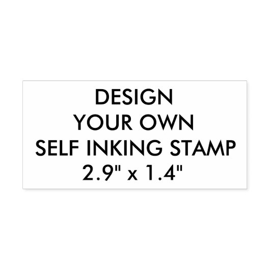 Aangepaste gepersonaliseerde 2,9" x 1,4" Zelfinkt  Zelfinktende Stempel (Design)