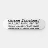 Aangepaste gepersonaliseerde 7.875" Skateboard Dec (Horizontaal)