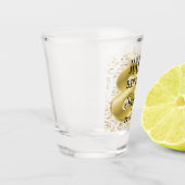 Aangepaste gepersonaliseerde 80ste verjaardag shot glas (Links)
