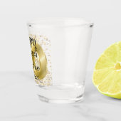 Aangepaste gepersonaliseerde 80ste verjaardag shot glas (Rechts)