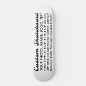 Aangepaste gepersonaliseerde 8,25" Skateboard Deck (Voorkant)