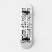Aangepaste gepersonaliseerde 8,25" skateboard, vol skateboard (Voorkant)