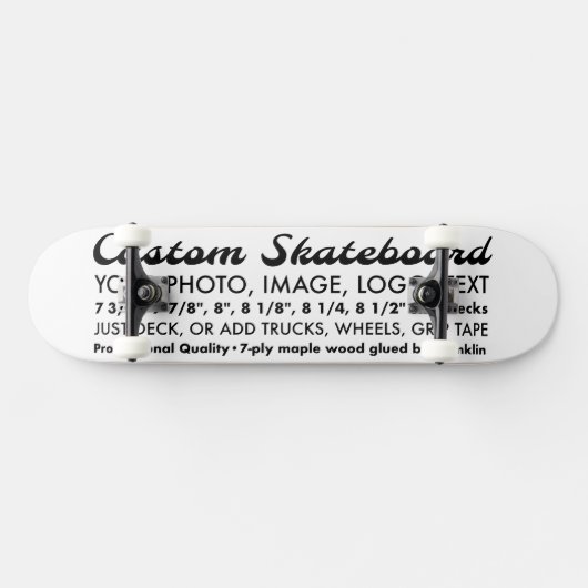 Aangepaste gepersonaliseerde 8,25" skateboard, vol skateboard (Horizontaal)