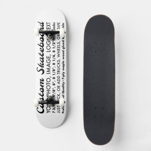 Aangepaste gepersonaliseerde 8,25" skateboard, vol skateboard (Voorkant)
