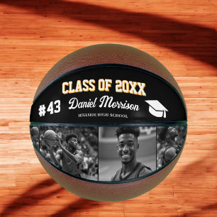 Aangepaste Gepersonaliseerde Afstuderen Senior Fot Basketbal