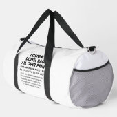 Aangepaste gepersonaliseerde All Over Print Duffel Plunjezak (Rechterhoek)