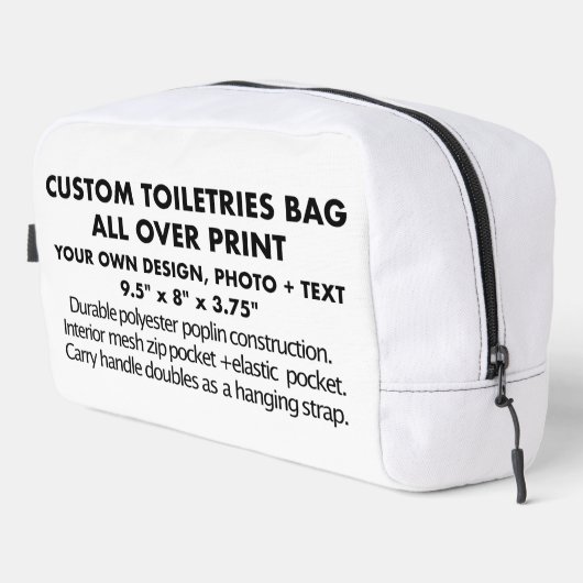 Aangepaste gepersonaliseerde All Over Print toilet Toilettasje (Rechterhoek)