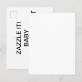 Aangepaste gepersonaliseerde Baby-aankondigings-Br Aankondigingskaart (Voorkant / Achterkant)