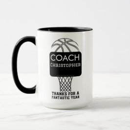 Aangepaste gepersonaliseerde basketbal coach gesch mok