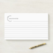 Aangepaste gepersonaliseerde bekleed 3M Post-it® n Notes (Op bureau)