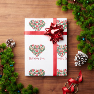 Aangepaste gepersonaliseerde Best Mum Ever Script Cadeaupapier