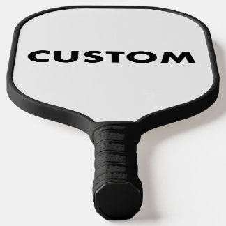 Aangepaste Gepersonaliseerde BLACK Handle Trim Car Pickleball Paddle