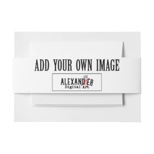 Aangepaste gepersonaliseerde bruiloft of douche uitnodigingen wikkel