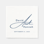 Aangepaste gepersonaliseerde bruiloft servetten me (Voorkant)