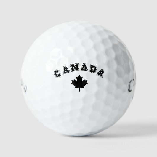 Aangepaste gepersonaliseerde Canada Maple Leaf Pri Golfballen (Voorkant)