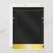 Aangepaste gepersonaliseerde ceremonie van het afs kaart (Achterkant)