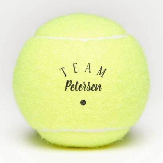 Aangepaste gepersonaliseerde coach spelersnaam tennisballen (Voorkant)