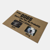 Aangepaste gepersonaliseerde deurmat Hondenliefheb (Schuin)