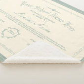 Aangepaste gepersonaliseerde Diploma Traditioneel  Sherpa Deken (3/4)