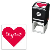 Aangepaste gepersonaliseerde elegante script naam zelfinktende stempel (In situ)