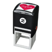 Aangepaste gepersonaliseerde elegante script naam zelfinktende stempel (Product)