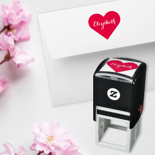 Aangepaste gepersonaliseerde elegante script naam zelfinktende stempel