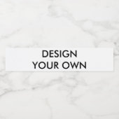 Aangepaste gepersonaliseerde etiketten van de wate (Enkel label)