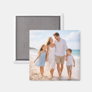 Aangepaste Gepersonaliseerde Familie Foto Magneet