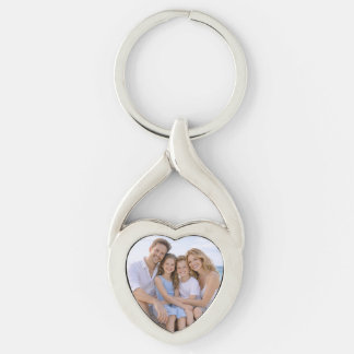 Aangepaste Gepersonaliseerde Familie Foto Sleutelhanger