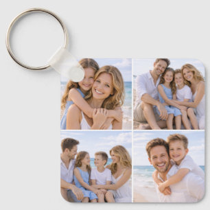 Aangepaste Gepersonaliseerde Familie Foto Sleutelhanger