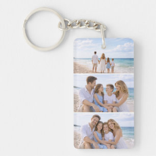 Aangepaste Gepersonaliseerde Familie Foto Sleutelhanger