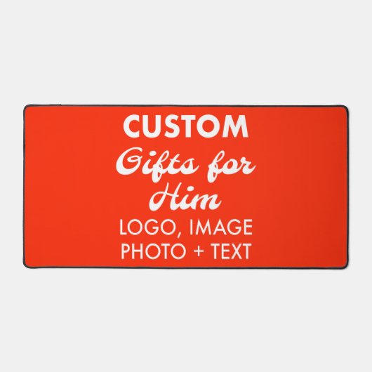 Aangepaste gepersonaliseerde Ferrari Red Desk mat (Voorkant)