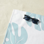 Aangepaste gepersonaliseerde Ficus-blad Bacheloret Strandlaken (In situ)