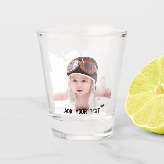 Aangepaste gepersonaliseerde foto afdrukken shot glas (Voorkant)