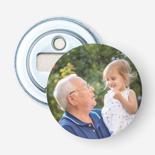 Aangepaste gepersonaliseerde foto  button flesopener (Voorkant)