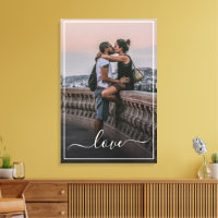 Aangepaste gepersonaliseerde foto Eenvoudige liefd