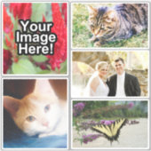 Aangepaste gepersonaliseerde foto full-color water sticker (Voorkant)