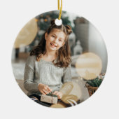 Aangepaste gepersonaliseerde foto Kerst Ornament (Voorkant)